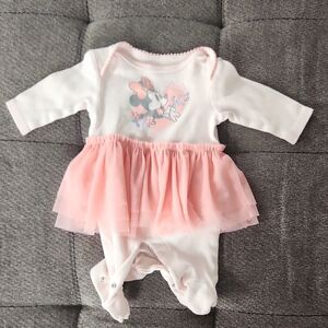 Disney Pink Tutu Baby Footie